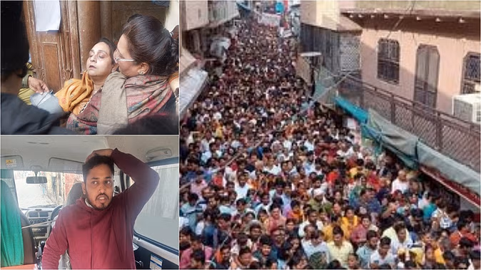 Photo of UP: बांकेबिहारी मंदिर में श्रद्धालुओं पर आफत, बंदर के कारण एक घायल