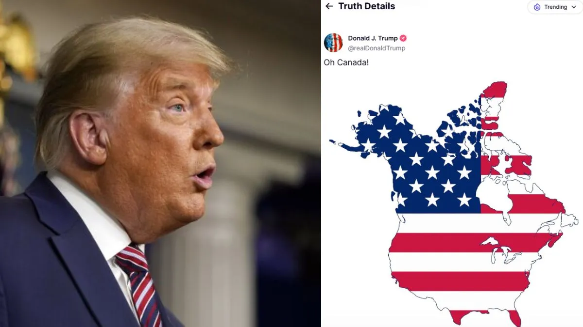 Photo of ट्रंप ने नक्शा शेयर कर कनाडा को बताया अमेरिकी राज्य