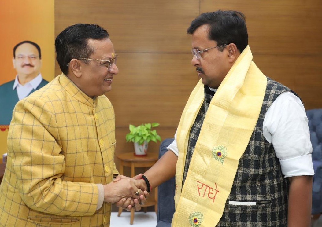 Photo of भाजपा राष्ट्रीय कार्यकारी अध्यक्ष नितिन नबीन से विनीत अग्रवाल शारदा की शिष्टाचार भेंट
