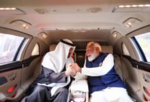 Photo of प्रधानमंत्री   नरेन्‍द्र मोदी ने नई दिल्ली हवाई अड्डे पर संयुक्त अरब अमीरात के राष्ट्रपति महामहिम शेख मोहम्मद बिनजायद अल नाहयान का किया स्वागत