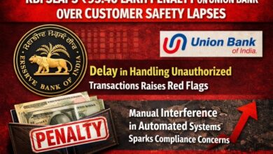 Photo of ग्राहक सुरक्षा में चूक पर यूनियन बैंक पर RBI का बड़ा जुर्माना