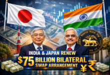 Photo of भारत और जापान ने 75 अरब डॉलर की द्विपक्षीय स्वैप व्यवस्था का किया नवीनीकरण