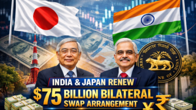 Photo of भारत और जापान ने 75 अरब डॉलर की द्विपक्षीय स्वैप व्यवस्था का किया नवीनीकरण