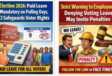 Photo of ईसीआई का सख्त निर्देश—वोट डालने से रोकने पर नियोक्ताओं पर होगी कार्रवाई