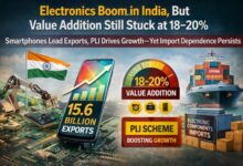 Photo of इलेक्ट्रॉनिक्स सेक्टर में बूम, लेकिन वैल्यू एडिशन अब भी सीमित—18-20% पर अटका आत्मनिर्भरता का दावा