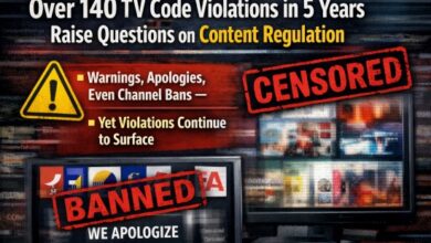 Photo of टीवी कंटेंट पर सख्ती—5 साल में 140+ उल्लंघनों पर कार्रवाई,