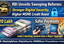 Photo of ₹20 लाख तक बिना गारंटी लोन, डिजिटल फ्रॉड पर सख्ती—बैंकिंग सेक्टर में नई क्रांति