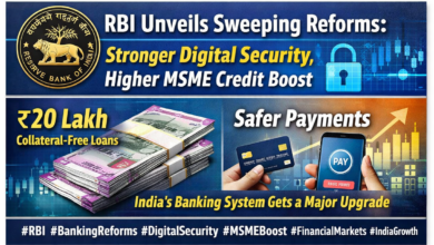 Photo of ₹20 लाख तक बिना गारंटी लोन, डिजिटल फ्रॉड पर सख्ती—बैंकिंग सेक्टर में नई क्रांति