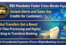 Photo of RBI का बड़ा फैसला: अब विदेशी भुगतान मिलेगा तेजी से, ग्राहकों को तुरंत सूचना देना अनिवार्य