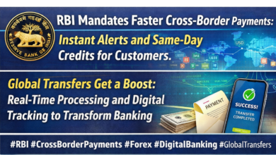 Photo of RBI का बड़ा फैसला: अब विदेशी भुगतान मिलेगा तेजी से, ग्राहकों को तुरंत सूचना देना अनिवार्य