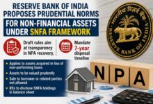 Photo of एनपीए वसूली में पारदर्शिता बढ़ाने की पहल, SNFA के लिए 7 साल की अधिकतम होल्डिंग सीमा तय