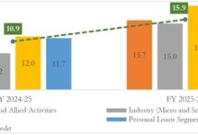Photo of बैंकों की कर्ज वृद्धि 15.9% पहुंची, अर्थव्यवस्था में मजबूत मांग के संकेत