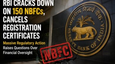 Photo of RBI की बड़ी कार्रवाई, 150 एनबीएफसी कंपनियों के लाइसेंस रद्द
