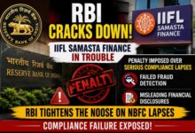 Photo of IIFL समस्ता फाइनेंस पर आरबीआई का बड़ा एक्शन; नियमों की अनदेखी पर लगा भारी जुर्माना