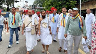 Photo of अध्यात्म और भक्ति का संगम: पूज्य संयम रत्न विजय सूरिश्रीजी महाराज का भव्य नगर प्रवेश