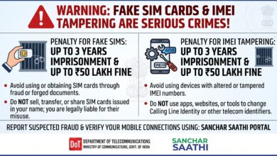 Photo of फर्जी सिम और IMEI से छेड़छाड़ पर भारी कार्रवाई