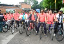 Photo of SHUATS में ‘Sundays on Cycle’ से गूंजा फिटनेस का संदेश