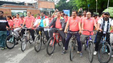Photo of SHUATS में ‘Sundays on Cycle’ से गूंजा फिटनेस का संदेश